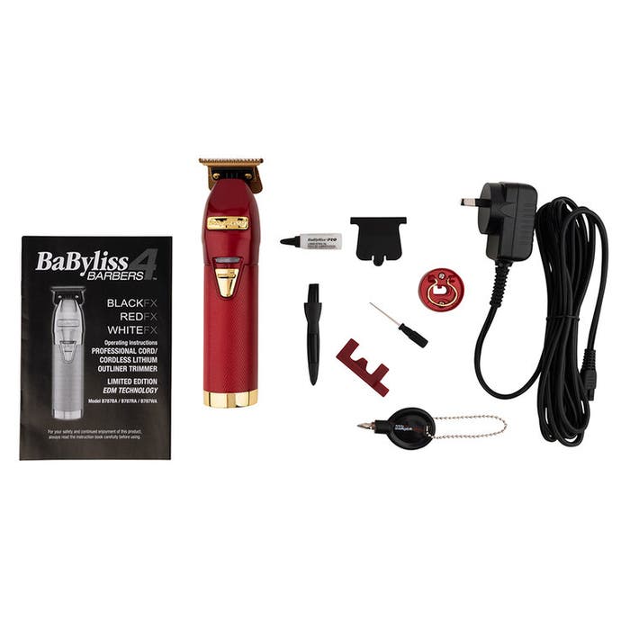 BaByliss PRO RedFX Skeleton Lithium Hair Trimmer FX787R